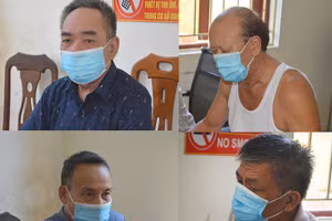 Các đối tượng bị khởi tố về tội Lạm quyền trong thi hành công vụ. (Ảnh: BCAND)