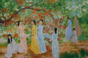 Nét đẹp dịu dàng của những cô gái trong ‘Vườn xuân rực rỡ’