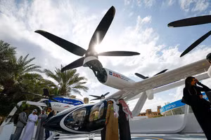 Chùm ảnh Abu Dhabi thử nghiệm taxi bay chạy điện