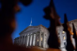 Tòa nhà Bộ Tài chính Mỹ ở Washington, D.C. 