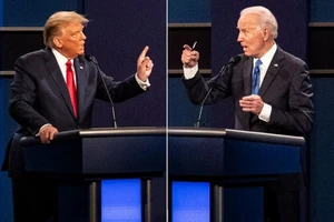 Ông Trump và Tổng thống Mỹ Joe Biden.