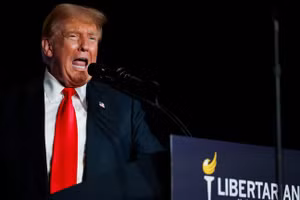 Ông Donald Trump phát biểu tại Đại hội toàn quốc của Đảng Tự do ngày 25/5 tại Washington, DC. (Ảnh: Chip Somodevilla/Getty Images)