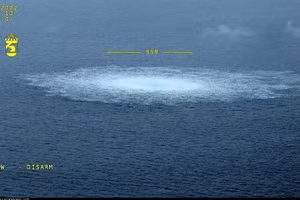 Vụ nổ đường ống dẫn khí Nord Stream (Ảnh: AP)