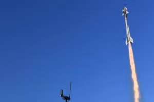 Hệ thống phòng không Spyder mới đã chặn một UAV trong cuộc thử nghiệm với quân đội Israel. (Ảnh: Rafael)