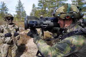 Binh sĩ Mỹ trong một cuộc tập trận chung với NATO.