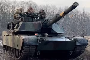 Xe tăng M1A1 Abrams của Ukraine.