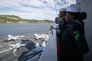 Tàu sân bay USS Gerald R. Ford của Hải quân Mỹ. 