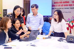 Một lớp tập huấn, bồi dưỡng khu vực miền Bắc.