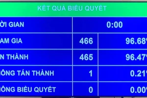 Kết quả biểu quyết