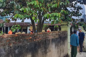 Ngôi nhà, nơi xảy ra vụ án mạng.