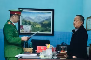 Ông Lưu Vũ Lâm-thời điểm bị khởi tố (Ảnh: Công an Thanh Hoá).