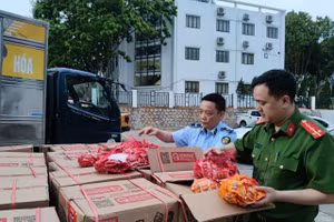 Thu giữ 66.128 sản phẩm xúc xích và đồ chơi trẻ em 