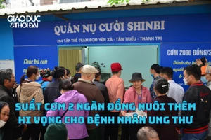 Suất cơm 2 ngàn đồng nuôi thêm hi vọng cho bệnh nhân ung thư