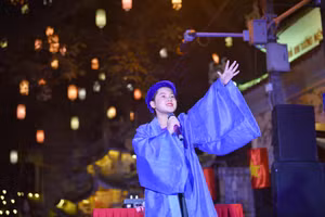 Thiếu nhi quận Ba Đình bản lĩnh trình diễn trên sân khấu