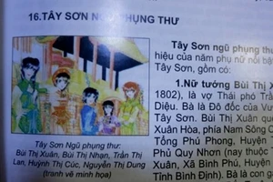 Sách vẽ minh họa nữ tướng Bùi Thị Xuân theo phong cách manga bị thu hồi