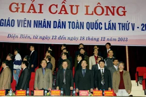 Khai mạc giải cầu lông Người giáo viên nhân dân toàn quốc