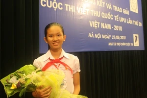 Giải nhất viết thư UPU quốc tế nằm trong 10 sự kiện TT-TT 2010