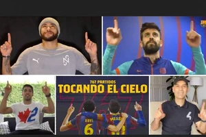 Messi san bằng kỷ lục ra sân 767 trận của Xavi trong màu áo Barca.