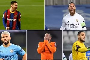 Messi và nhiều ngôi sao trở thành cầu thủ tự do vào cuối mùa này.