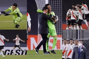 “Thủ thành bất đắc dĩ” Enzo Perez được bình chọn xuất sắc nhất trận.