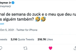 Bài đăng gây bão mạng của tiền đạo PSG Neymar.