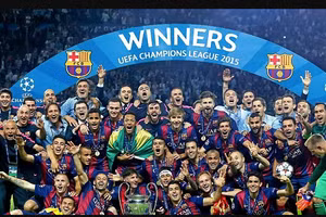 Barcelona đăng quang Champions League năm 2015.