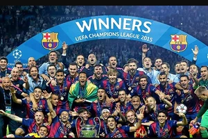 Barcelona đăng quang Champions League năm 2015.