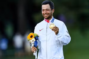 Tay golf Xander Schauffele đem về huy chương vàng cá nhân nam cho Mỹ Tại Olympic Tokyo 2020 ngày 1/8.