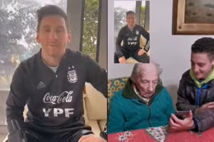 Cụ ông 100 tuổi khóc khi được thần tượng Messi gửi lời tri ân trên TikTok.