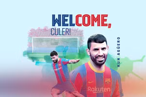 Aguero chính thức gia nhập Barca trong bản hợp đồng có thời hạn 2 năm.