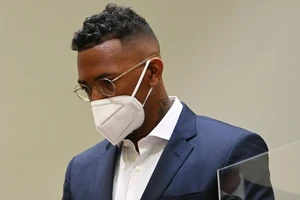 Boateng xuất hiện tại Toà án ở Munich hôm 10/9.