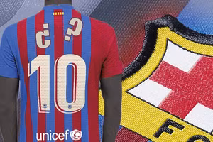 Chiếc áo số 10 có thể được treo vĩnh viễn tại Nou Camp. (Ảnh: Marca).