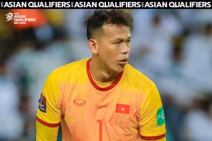 Tấn Trường được vinh danh top 4 thủ môn xuất sắc nhất loạt trận tháng 9 vòng loại cuối cùng World Cup 2022 khu vực châu Á.