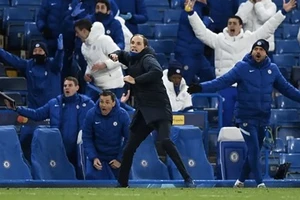 Tuchel trong chiến thắng 2-0 của Chelsea trước Real Madrid hôm 6/5.