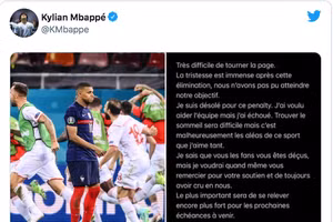 Ngôi sao Mbappe mất ngủ sau khi đá hỏng phạt đền khiến Pháp bị loại khỏi vòng 1/8 Euro 2020.