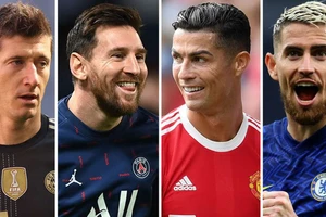 Messi và Ronaldo đều có tên trong danh sách 30 ứng viên Quả bóng Vàng năm 2021.