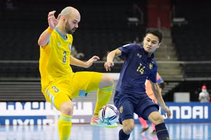Thái Lan thua đậm Kazakhstan tới 7 bàn không gỡ ở vòng 1/8 Futsal World Cup 2021.
