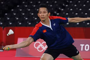 Tiến Minh đã phải chia tay Olympic Tokyo 2020 ngay vòng bảng môn cầu lông.