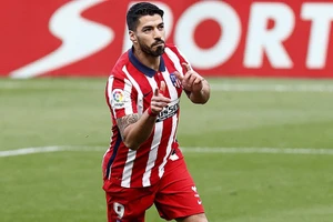 Suarez đang thể hiện phong độ tuyệt vời trong màu áo Atletico.