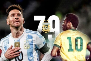 Messi vượt kỷ lục ghi bàn của "Vua bóng đá" Pele.