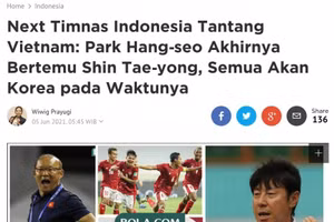 Tờ Bola khẳng định HLV Indonesia có đẳng cấp cao hơn đồng nghiệp Park Hang-seo.