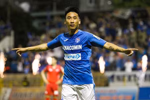 Nguyễn Hải Huy trong màu áo Than Quảng Ninh.