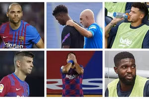 Các ca chấn thương ảnh hưởng nghiêm trọng đến Barca trong thời gian qua.