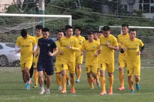 SLNA đang đứng chót bảng xếp hạng V-League 2021