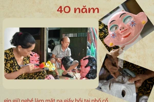 40 năm giữ nghề mặt nạ giấy bồi tại phố cổ Hà Nội