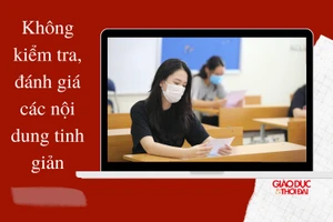 Không kiểm tra, đánh giá các nội dung tinh giản