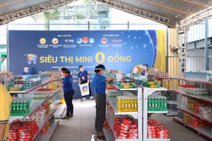 Chương trình “Siêu thị mini 0 đồng” áp dụng cho hơn 5.500 sinh viên đang ở Ký túc xá (Ảnh:BTC)