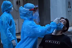 Lực lượng y tế truy vết lấy mẫy xét nghiệm các trường hợp liên quan với ca nghi nhiễu mới để phòng dịch Covid-19 (Ảnh: HCDC)