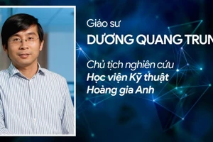 GS Dương Quang Trung – nhà khoa học người Việt, giáo sư thực thụ tại ĐH Queen’s Belfast sẽ tham gia giảng dạy tại Trường ĐH Bách khoa- ĐH Quốc gia TP.HCM (Ảnh: NTCC)