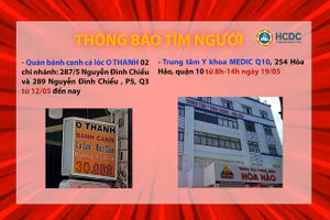 Thông tin khẩn tìm người đến các địa điểm liên quan đến bệnh nhân tại Quận 3 (Ảnh: HCDC).